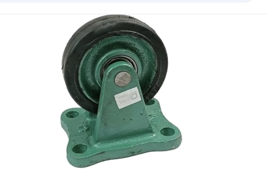 چرخ چدنی لاستیکی ثابت - 100