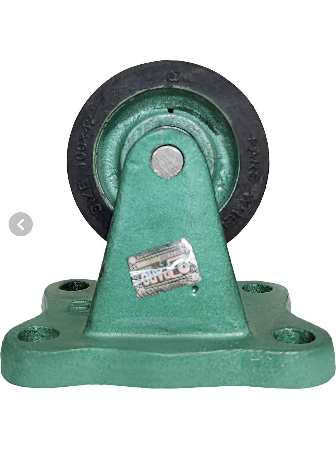 چرخ چدنی لاستیکی ثابت - 160