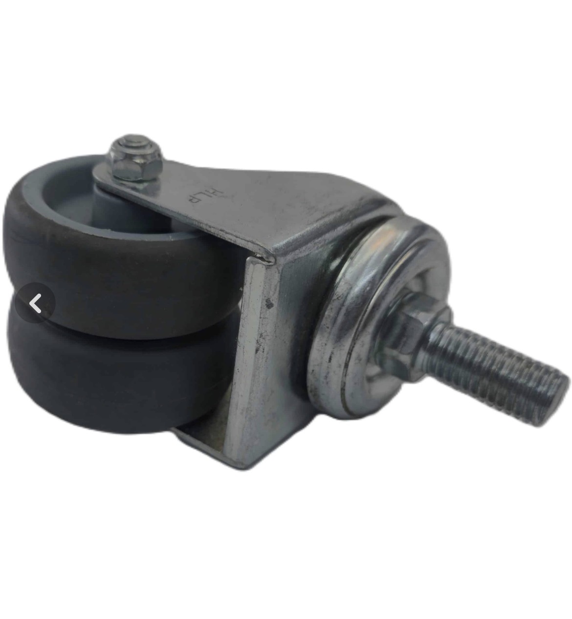 چرخ بیمارستانی دو قلو فلزی (قطر50mm)